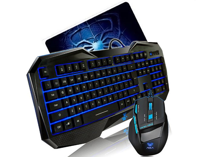 AULA Gaming Keyboard + Mouse + Mouse Pad