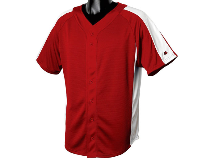 Champion Mesh Button-Front Baseball Jersey