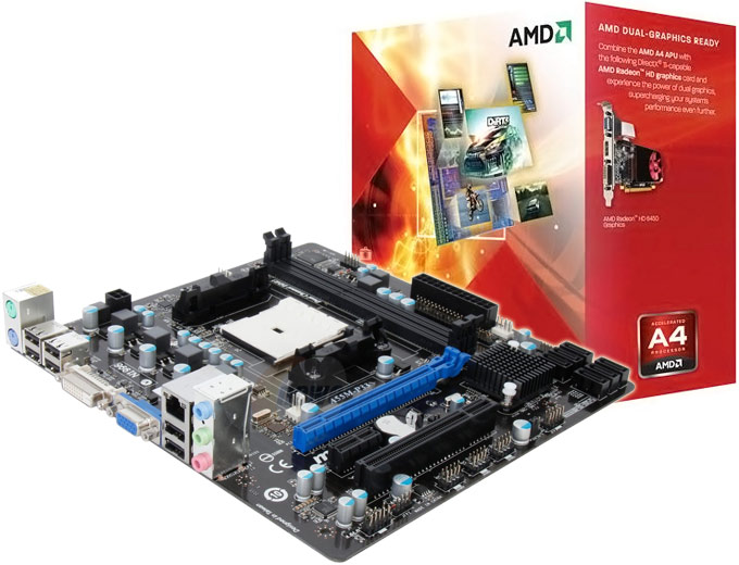 MSI A55M-P33 FM1 Motherboard + AMD A4-3300