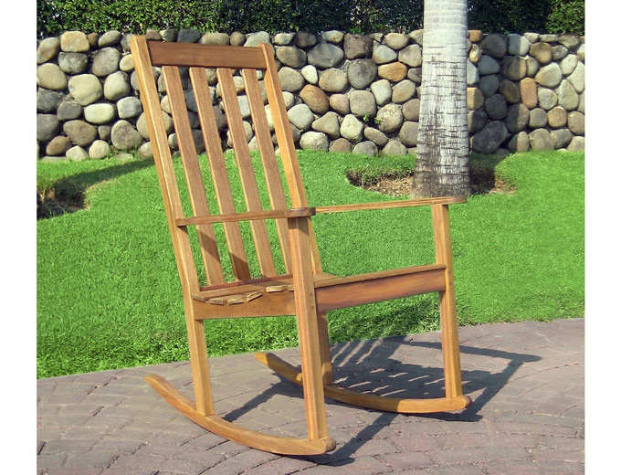 Everlasting Acacia Rocking Wood Chair