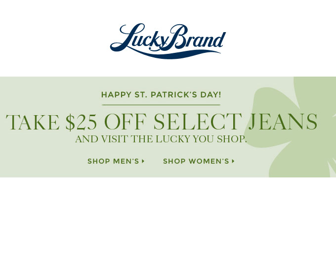 Select Jeans Styles at Lucky Brand