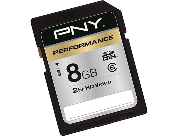 PNY 8GB SDHC Class 6 Memory Card