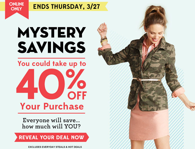 Extra 40% off Your Order at Old Navy