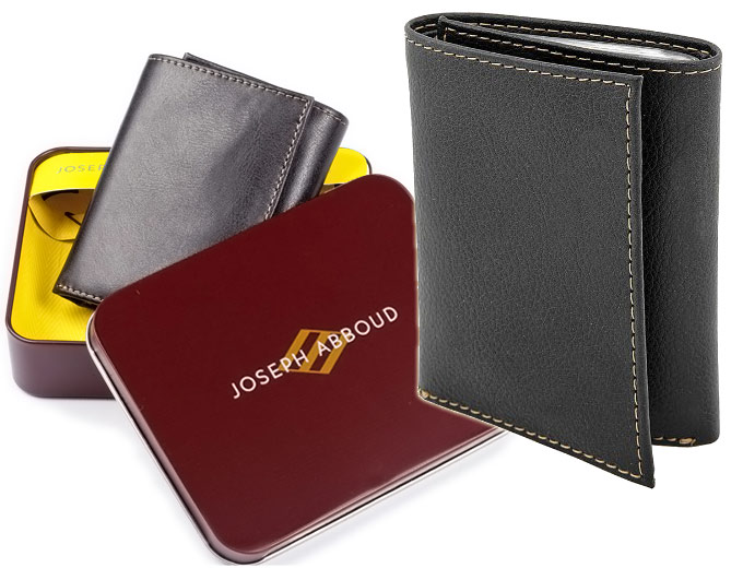 Joseph Abboud Tri-Fold Leather Wallet