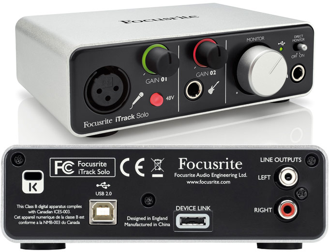 Focusrite iTrack Solo USB Audio Interface