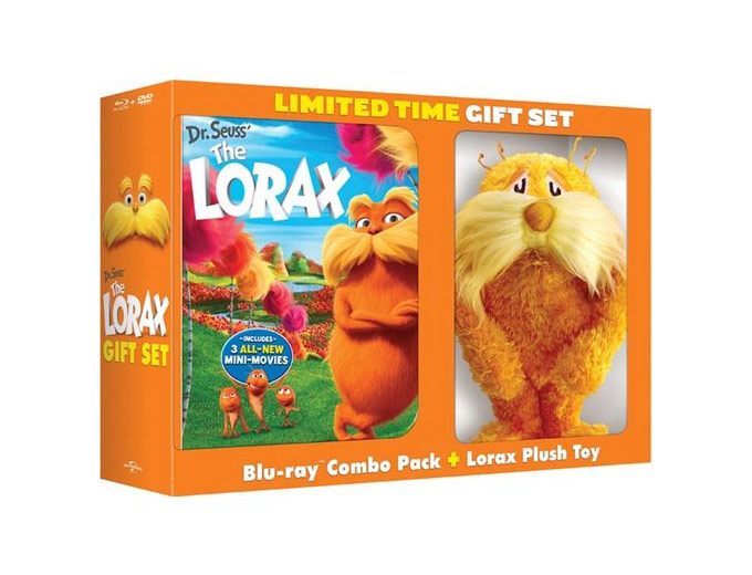 Dr. Seuss The Lorax Blu-ray With Plush Toy