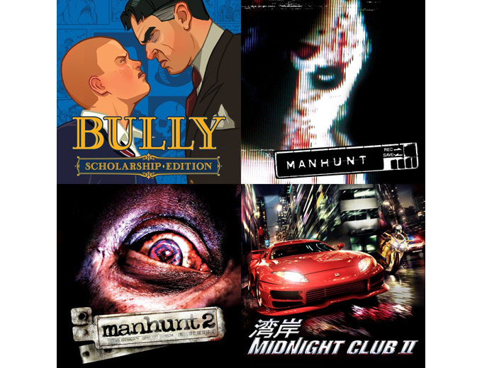 Bully, MANHUNT, MANHUNT 2 & Midnight Club 2