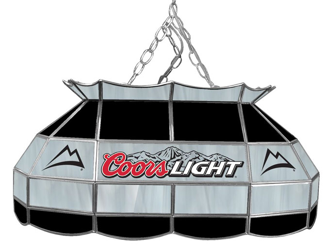 Coors Light 28" Glass Pool Table Lamp