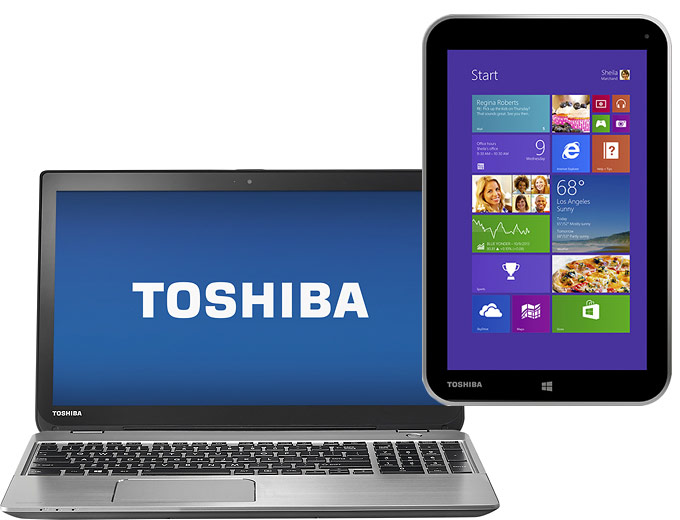 Toshiba Laptop & Encore Tablet Package