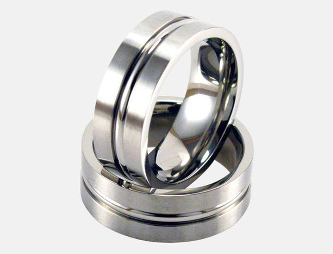 10mm Titanium Brushed Ring