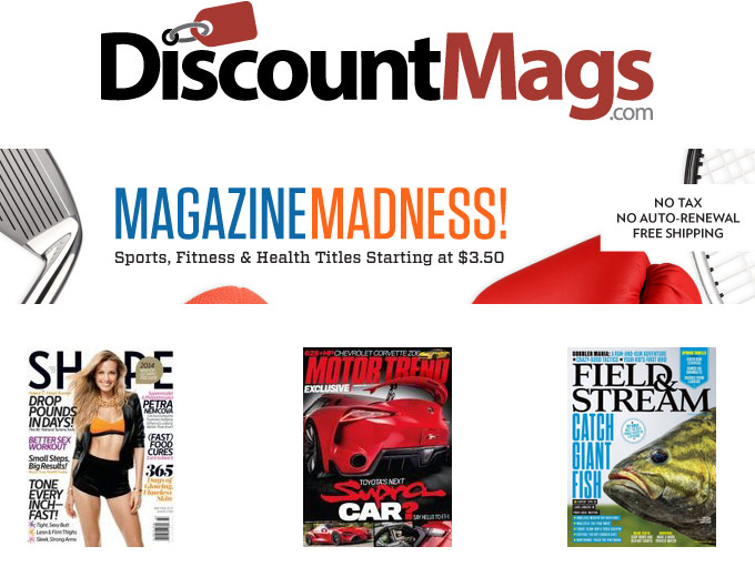 Magazine Madness Sale - Titles Starting at $3.50
