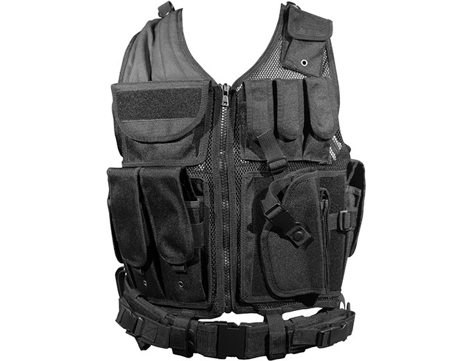 Firepower Deluxe Tactical Vest Black