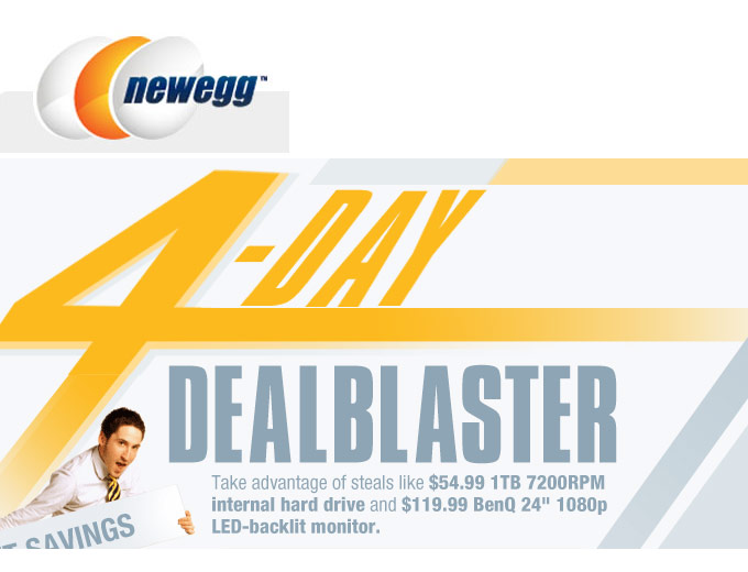 Newegg 4-Day Deal Blaster Sale Event