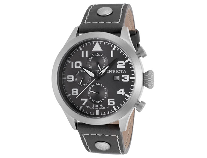 Invicta 17103 I-Force Leather Mens Watch
