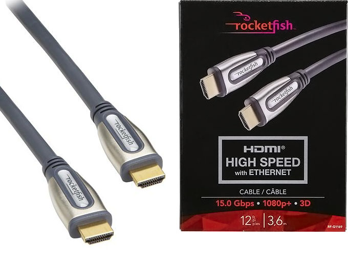 Rocketfish 12' In-Wall HDMI Cable