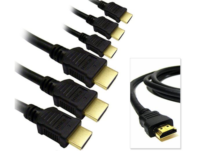 10' Gold Tip High Speed HDMI Cables