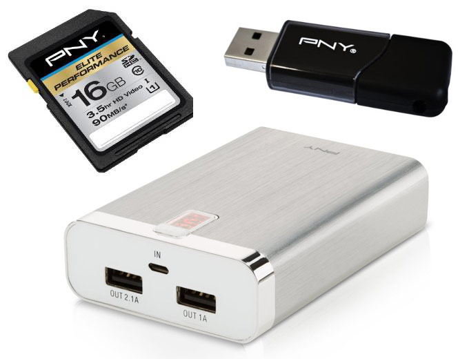 PNY Memory Cards, USB Drives & PowerPacks