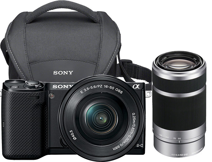 Sony NEX-5T Compact Camera Kit - Black
