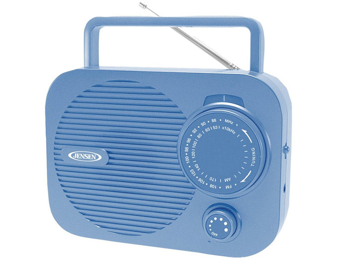 Jensen MR-550-BL Portable AM/FM Radio