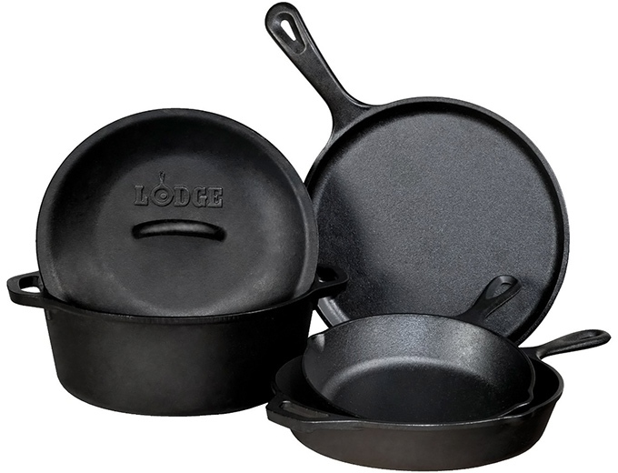 Lodge 5-Pc Cast Iron Cookware Set