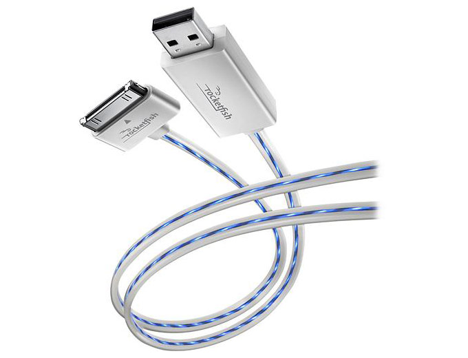 Rocketfish 3' Lighted USB to 30-Pin Cable