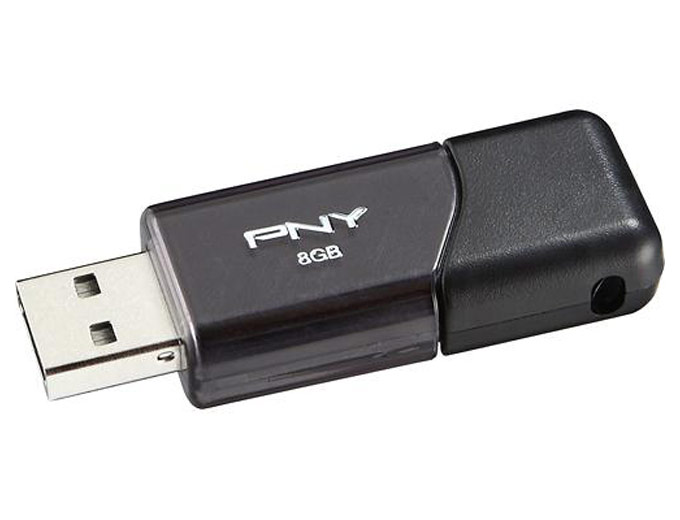 PNY Attache 3 8GB USB 2.0 Flash Drive