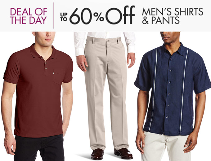 Up to 60% Off Men's Shirts & Pants