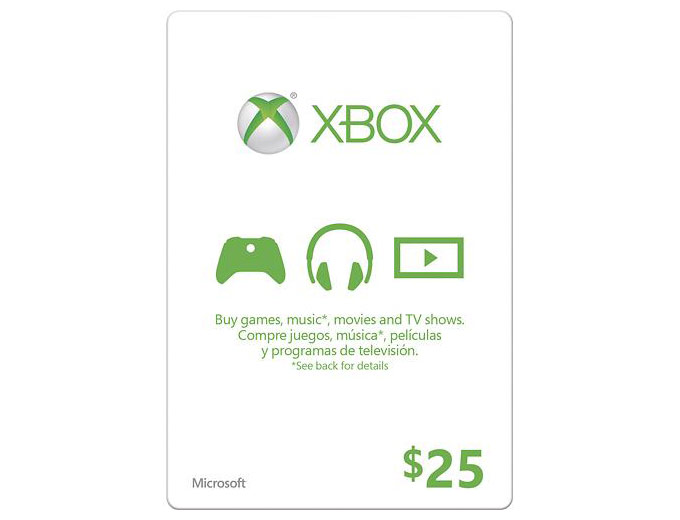 Microsoft $25 Xbox Gift Card