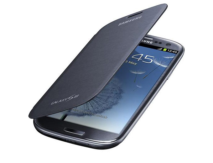 Samsung Galaxy S3 Flip Cover Case (Blue)