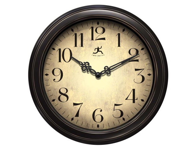 Infinity Instruments Precedent Wall Clock