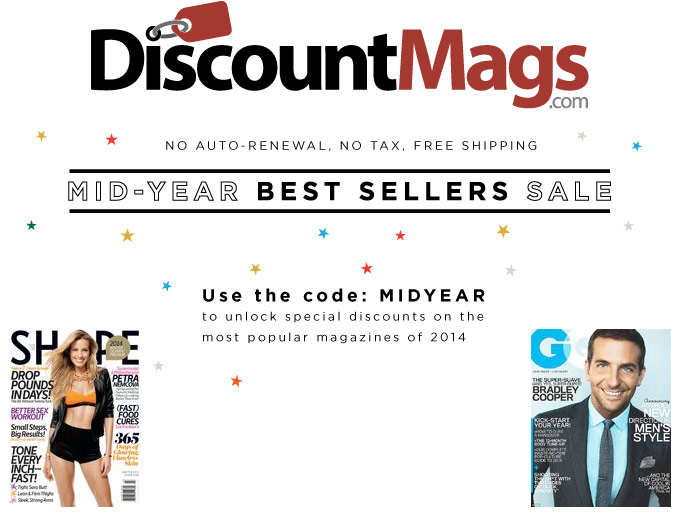 DiscountMags Mid-Year Sale - Over 30 Titles
