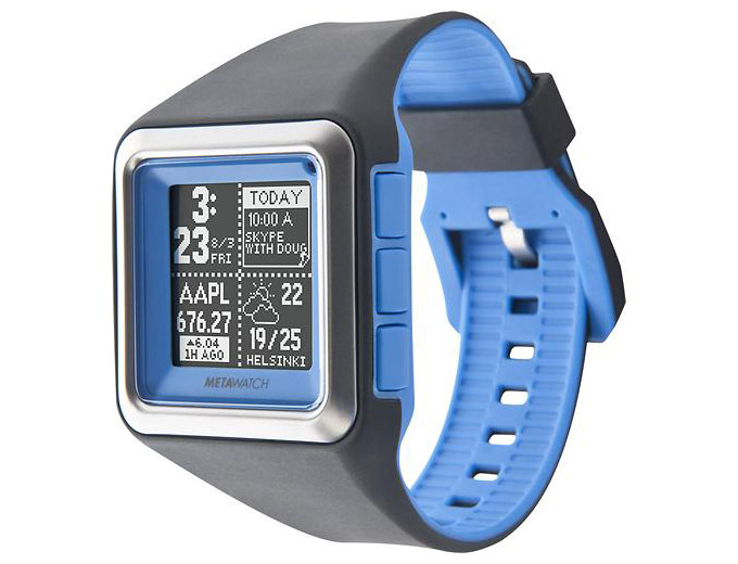 MetaWatch STRATA Blue Smartwatch