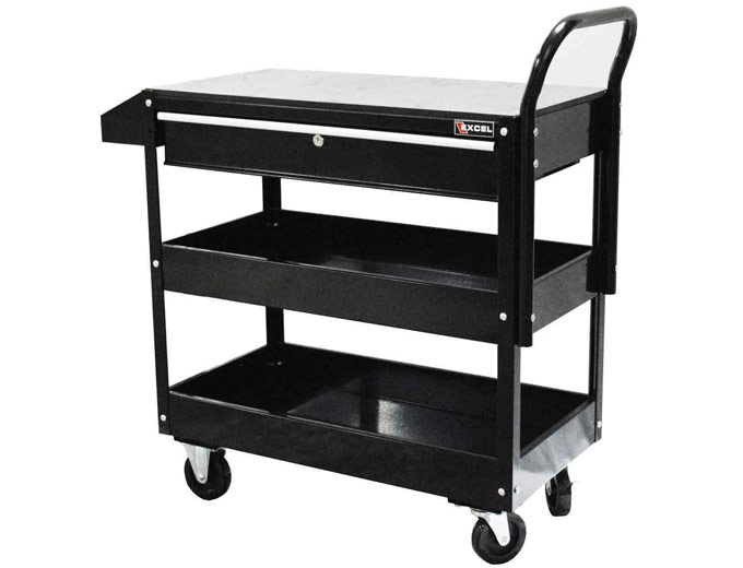 Excel TC301C-Black 36" Steel Tool Cart