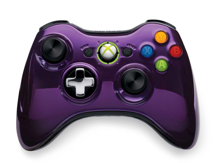 Xbox 360 Wireless Controller Chrome Purple
