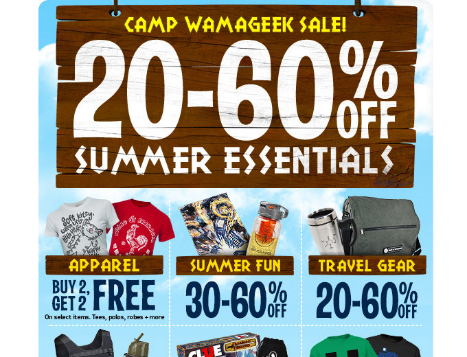 ThinkGeek Summer Sale - Up to 60% off