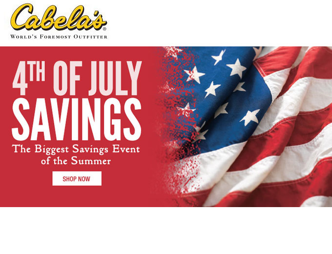 Cabela's 2014 4th of July Sale Event