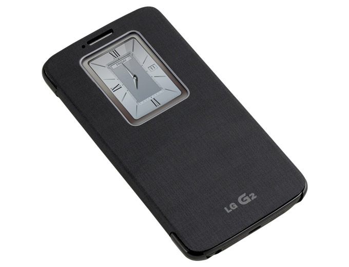 LG QuickWindow Black Folio Case
