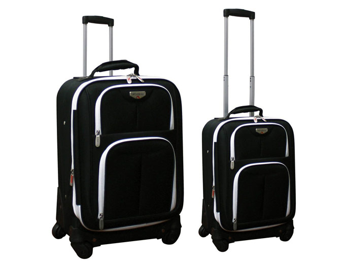 Travelers Club Dublin 2 Piece Luggage Set
