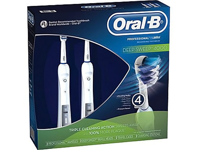 Oral-B Pro Deep Sweep 4000 Twin Pack