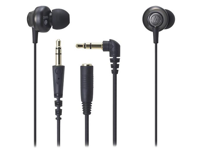 Audio Technica ATH-CKM55 Earbuds - Black