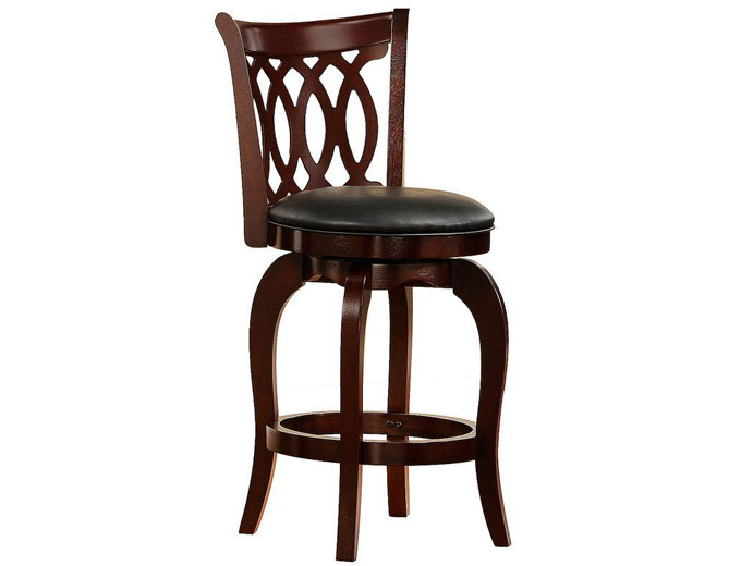 Counter Height Scroll-Back Swivel Chair