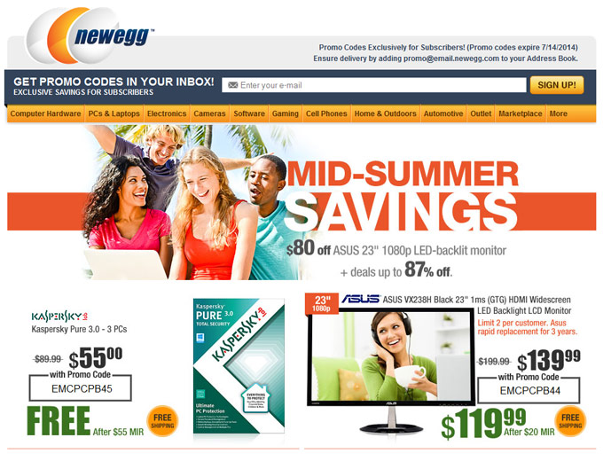 Newegg Mid-Summer Savings - Tons of Great Deals