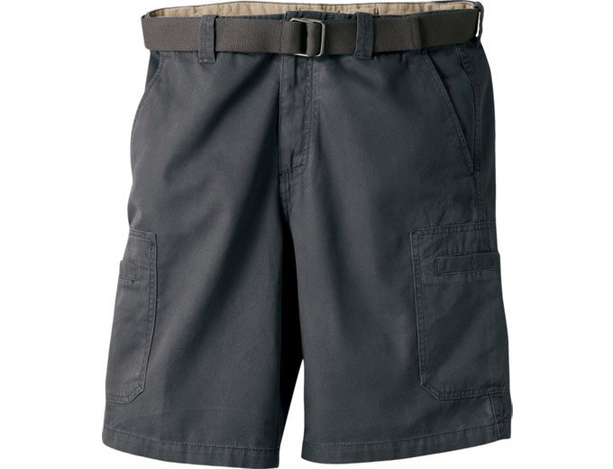 Weatherproof Canvas Cargo Belted Shorts