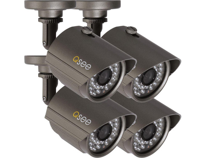4-Pk Q-See Weatherproof Security Camera