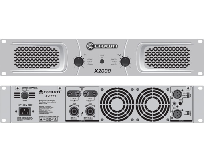 Crown X2000 Stereo 2x450W Power Amp