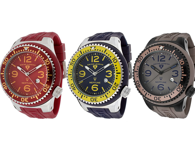 Swiss Legend Neptune Silicone Watches