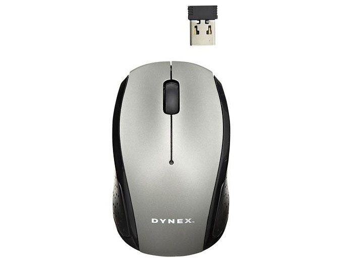 Dynex Wireless Optical Mouse - Silver