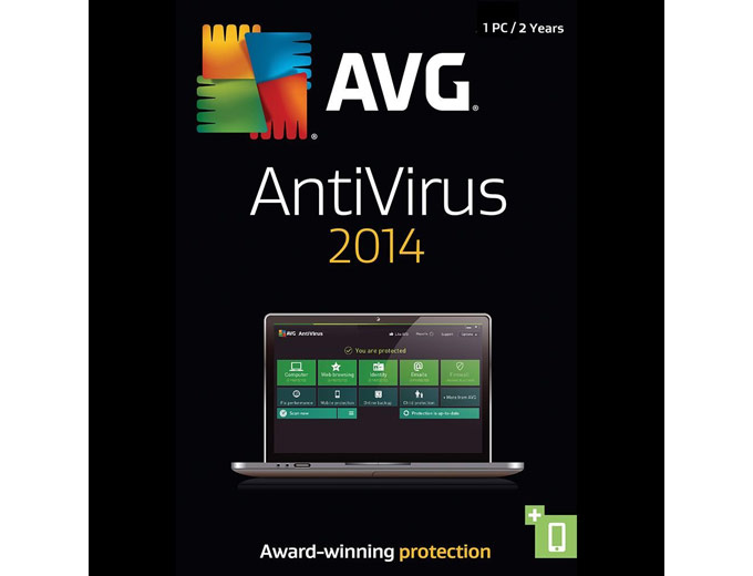 Free AVG Anti-Virus 2014 - 1 PC / 2-Year