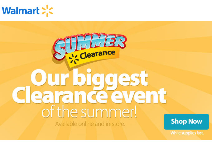 Walmart Summer Clearance Sale