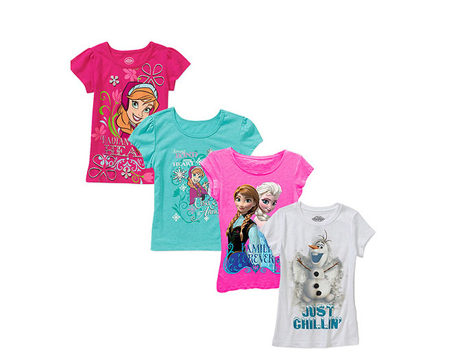 Deal: Disney Frozen Girls Graphic Tees - $6.97
